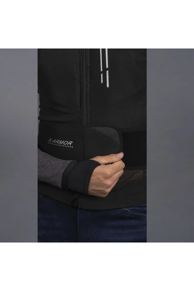 LS2 X-ARMOR FULL KORUMA MONT SİYAH-GRİ - Resim 8