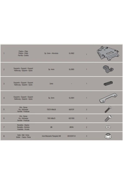 Kappa Kra5112 Bmw R 1200 Gs Adventure (14-19) - R 1250 Gs Adventure (19-21) Arka Çanta Taşıyıcı - 2