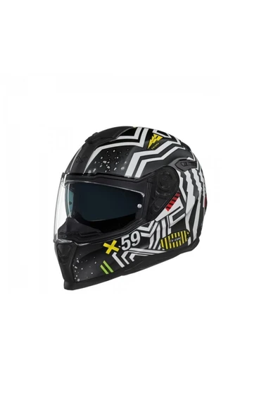 Nexx Motosiklet Kaskı Sx100 Enigma Siyah Beyaz Modeli Renkli Motosiklet Kaskı - 5