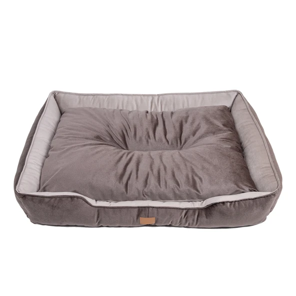 Büyük Boy Kedi Köpek Yatağı 105x80cm - Minderli - Kahverengi - 5