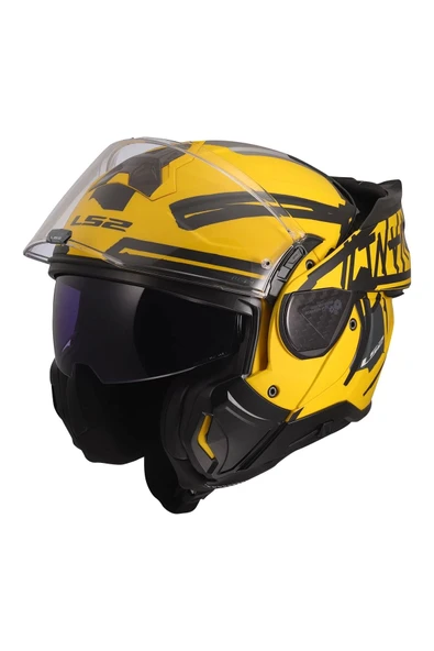 LS2 ADVANT 2 TAPE -SİYAH KASK - Resim 6