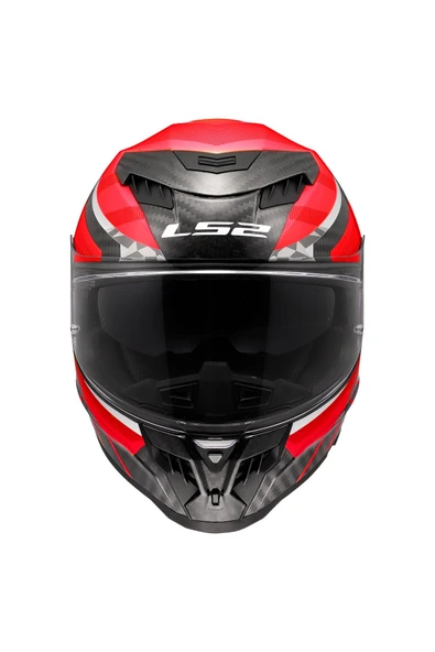 LS2 DRAGON KARBON TRAX KASK - Resim 2
