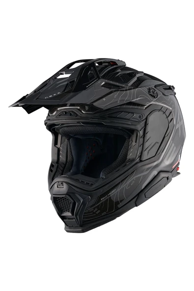Nexx X.WED 3 FURKA KARBON SİYAH-GRİ KASK - Resim 2