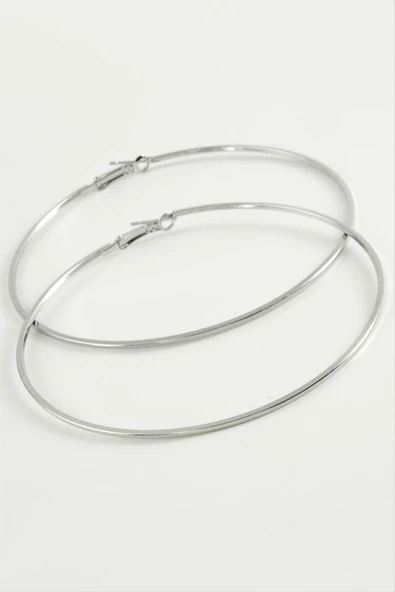 Ezme Metal Halka Küpe 8-9-10 cm - Resim 3