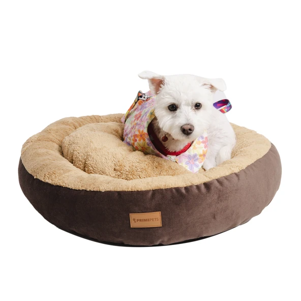 Peluş Minderli Küçük ve Orta Irk Kedi Köpek Yatağı 62x65 cm - 1