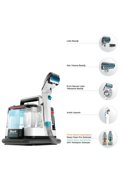Shark StainStriker Halı Koltuk Yıkama ve Leke Çıkarma Makinesi - Resim 2