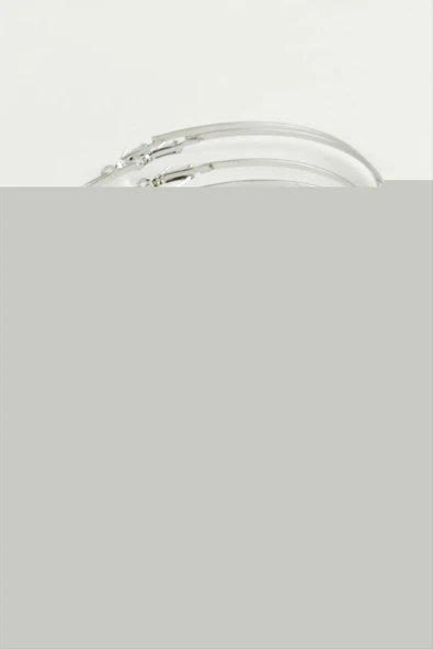 Düz Metal Halka Küpe 6 Adet - Resim 2