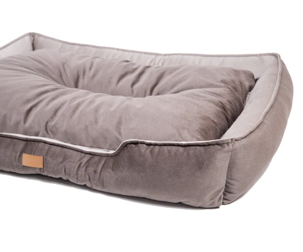 Büyük Boy Kedi Köpek Yatağı 105x80cm - Minderli - Kahverengi - 7