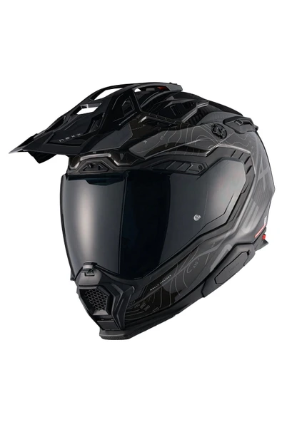Nexx X.WED 3 FURKA KARBON SİYAH-GRİ KASK - Resim 3