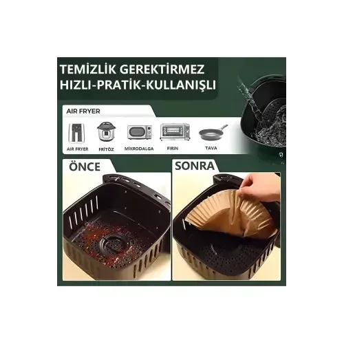 Fritöz Pişirme Kağıdı 50 Adet - Resim 2