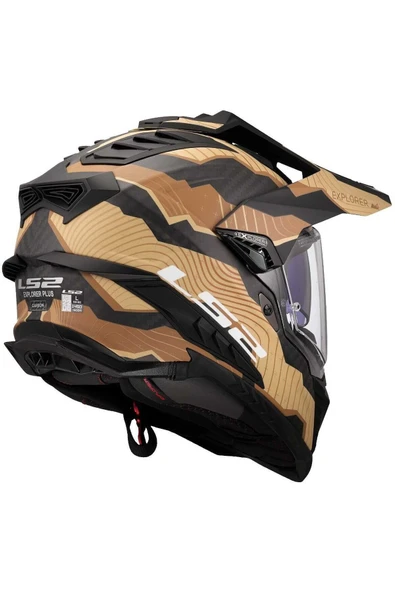 LS2 EXPLORER C KARBON TRICK MAT KAHVE- KASK - 4