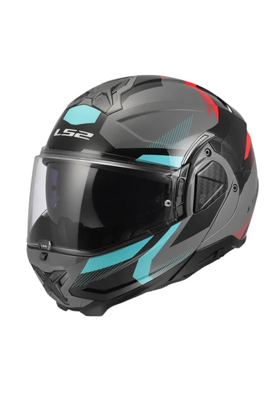 LS2 ADVANT 2 TRIPLE GRİ-KIRMIZI-SİYAH- KASK ürün görseli 1