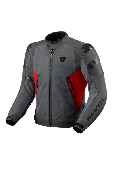 Revit Control Air H20 Korumalı Motosiklet Montu Gri Kırmızı ürün görseli