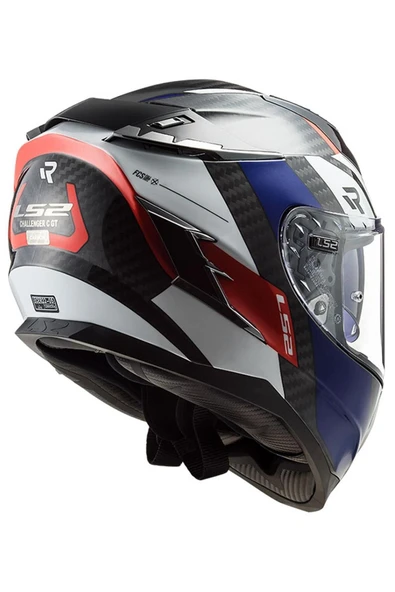 LS2 Challanger C Karbon Alloy Full Face Motosiklet Kaskı - Resim 2