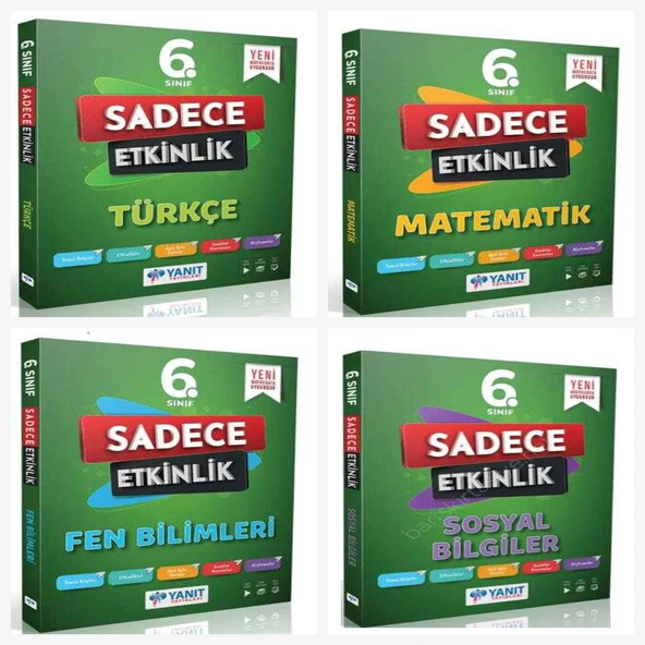 Yanıt 6. Sınıf Sadece Etkinlik Set ( Türkçe & Matematik & Fen & Sosyal) - Resim 1