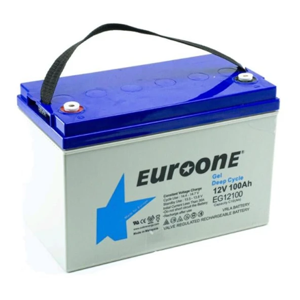 Euroone EG12100 12 Volt 100 Amper Deep Cycle Jel Akü ürün görseli