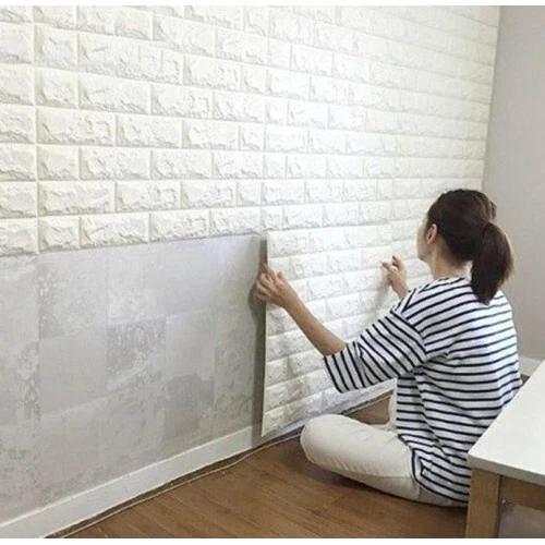 3D Tuğla Desenli Kendinden Yapışkanlı Duvar Paneli 58x38 cm ürün görseli