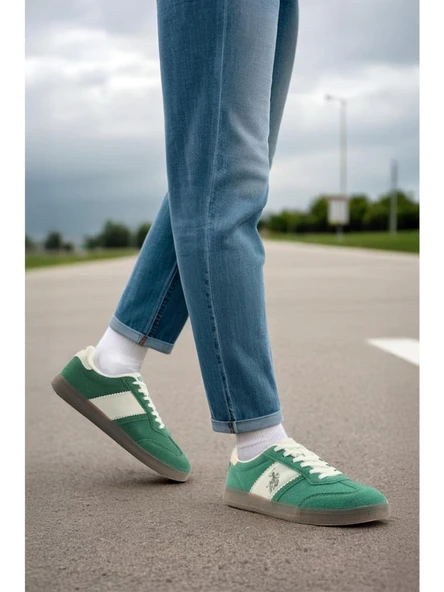 U.S.POLO ASSN SANDRA 5FX YEŞİL UNİSEX COMFORT CASUAL SPOR AYAKKABI - Resim 4