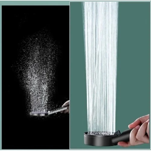 5 Kademeli Duş Başlığı Siyah - Resim 2