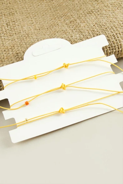 3 Adet Yıldız Yonca Kum Boncuk Bileklik - Resim 2