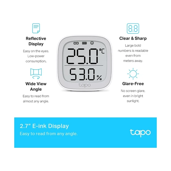 Tp-Link Tapo T315 Akıllı Isı&Nem Sensörü - 5