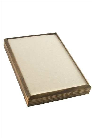 Ahşap Anfora Kumaş Piercing Küpelik 18*24 cm - 5