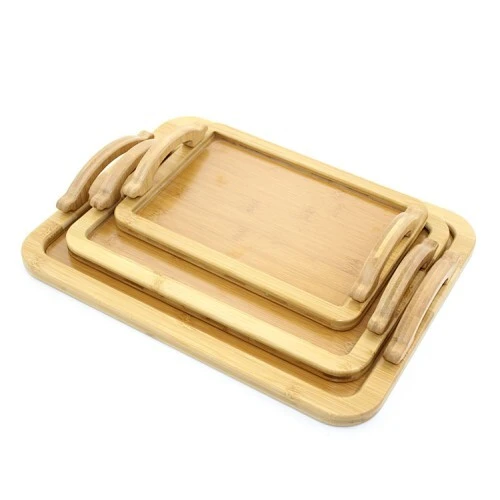 3'lü Bambu Tepsi Model 3 ürün görseli