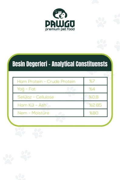 Pawgo Beef Prestige | Sığır Etli | 400g X 12 | Parça Etli | Köpek Yaş Mama - 4