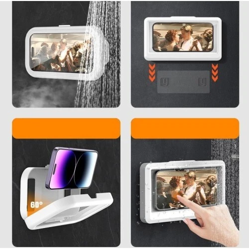 Hareketli Su Geçirmez Telefon Tutucu Stand - Resim 3