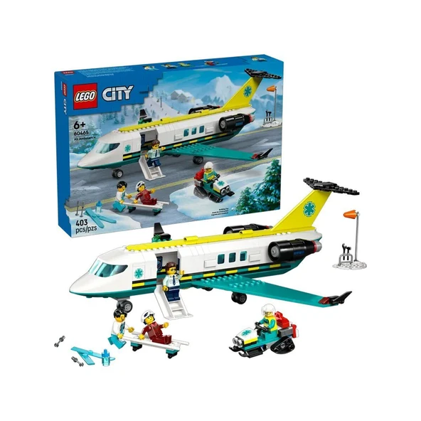 60465 Lego City Helikopter Ambulans Uçağı 403 parça +6 yaş - 2