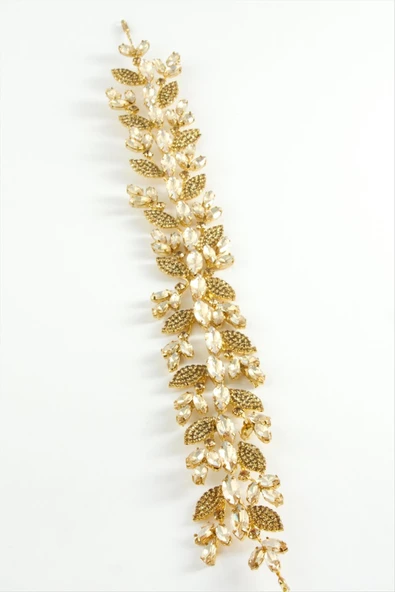 Yaprak Taşlı Saç Aksesuarı - Resim 2