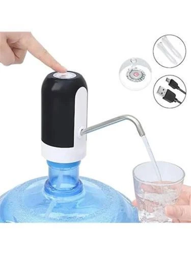 Vayomy Şarjlı Otomatik Damacana Su Pompası 1200 Mah Bataryalı Siyah - 7