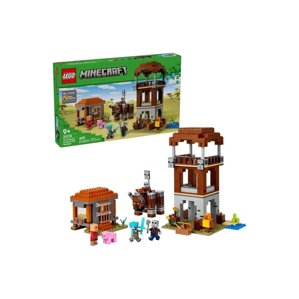 21278 Lego Minecraft Pillager Karakolu ve Ravager 665 parça +9 yaş - 2