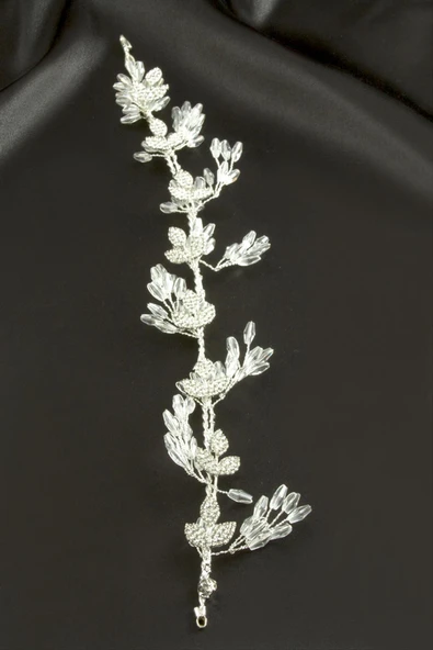 Yaprak Taşlı Saç Aksesuarı - Resim 4