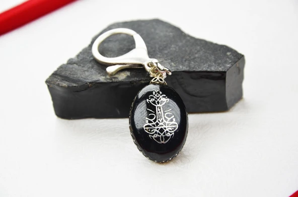 Tuğra Model Oltu Taşı Anahtarlık ürün görseli