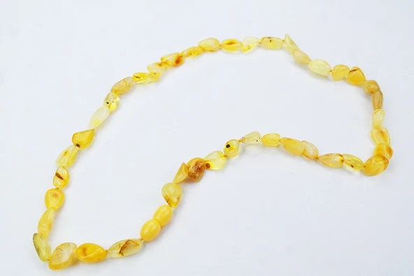 Şifa Doğal Kesim Damla Kehribar Yetişkin Kolye - Resim 2