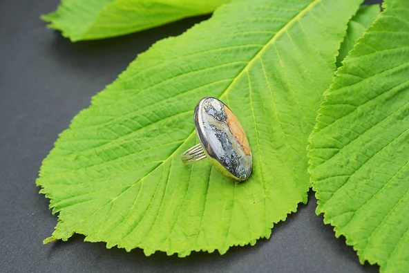 Bozkır Rüyası Jasper Yüzük ürün görseli