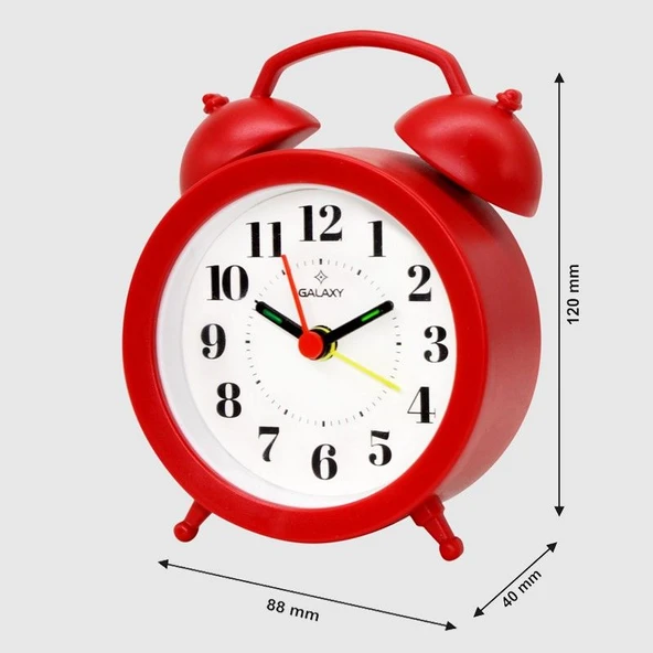 Galaxy MS-300 Masa Saati Kırmızı ürün görseli