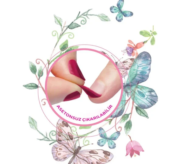 Lukky Soyulabilir Oje - Pembe - Resim 4