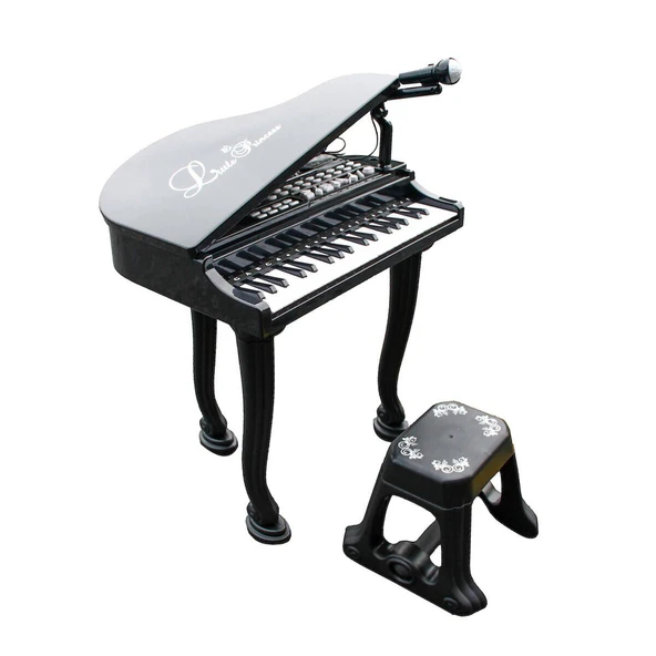 BAO-1403B 0237 Mikrofonlu 37 Tuşlu Mp3 Çalar Büyük Siyah Piyano ürün görseli 1