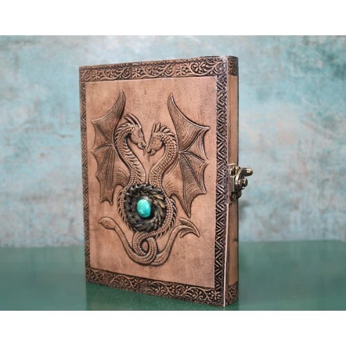 Taşlı Deri Defter Model 8 ürün görseli