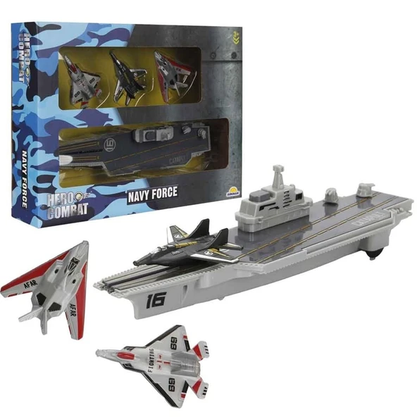 ASKER OYUN SET JET/UÇAK GEMİSİ 4PRÇ - Resim 2