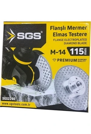 Sgs Elektrolize Testere Flanşlı Çift Yüz Elmaslı 115Mm SGS2290 ürün görseli 1