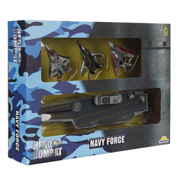 ASKER OYUN SET JET/UÇAK GEMİSİ 4PRÇ - Resim 3