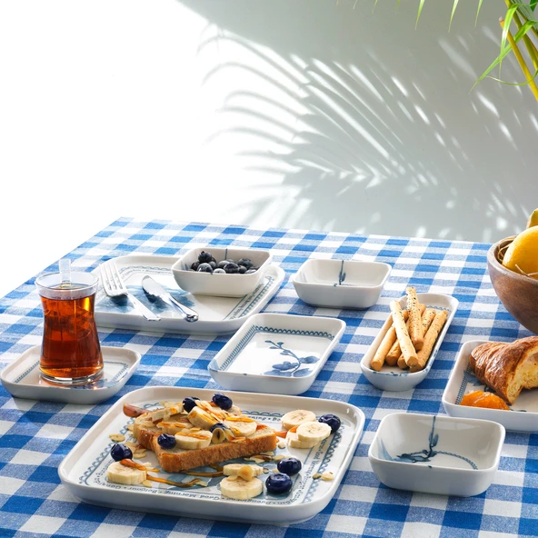 Schafer Luca Kahvaltı Takımı 32 Parça-Mavi02