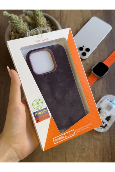 MTL iPhone 14 Pro Uyumlu Kadife Yüzeyli MagSafe Uyumlu Premium Kılıf SooCase691 - 5