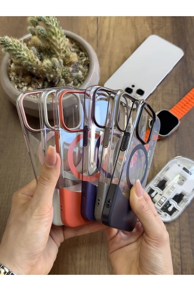 MTL iPhone 15 Magsafe Uyumlu Mika Sararmaz Kılıf SooCase720 - 7