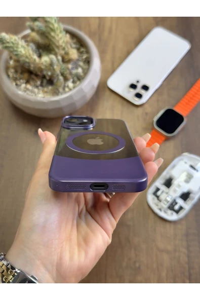 MTL iPhone 15 Magsafe Uyumlu Mika Sararmaz Kılıf SooCase720 - 3