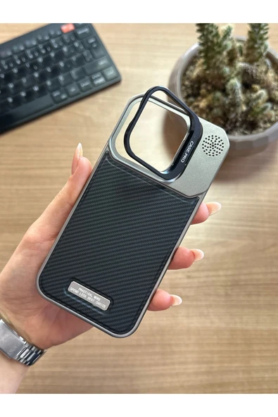 MTL iPhone 14 Pro Standlı karbon Kılıf Soocase624 - 3
