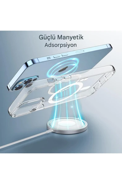MTL iPhone 12 Pro Max Şeffaf Magsafe Kılıf - 2